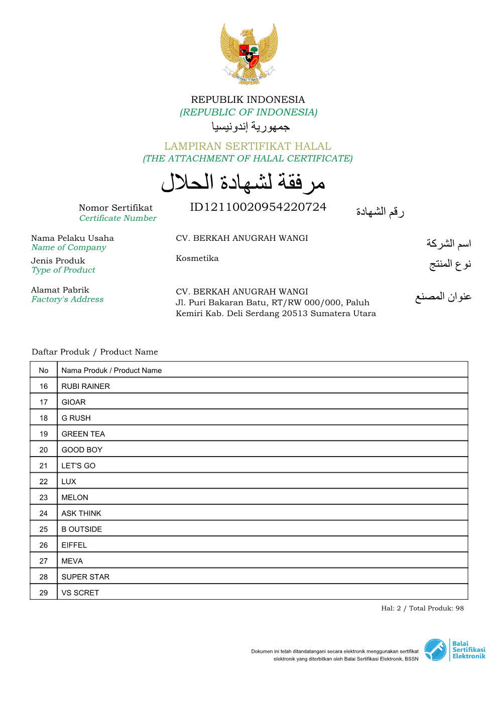 Sertifikat Halal 3