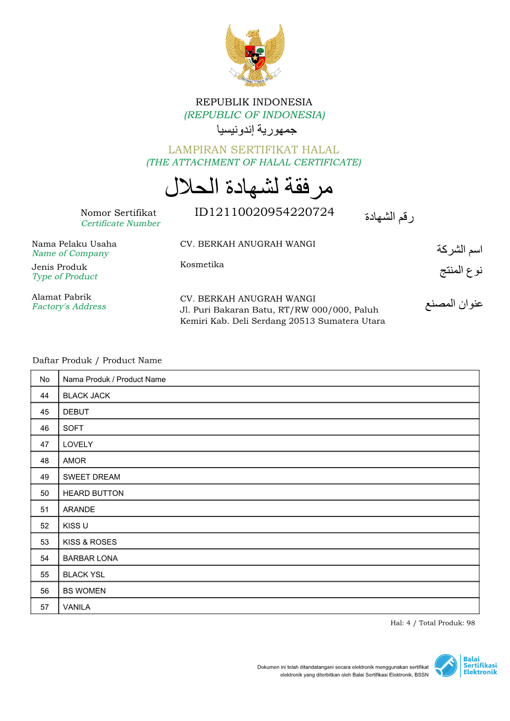 Sertifikat Halal 5