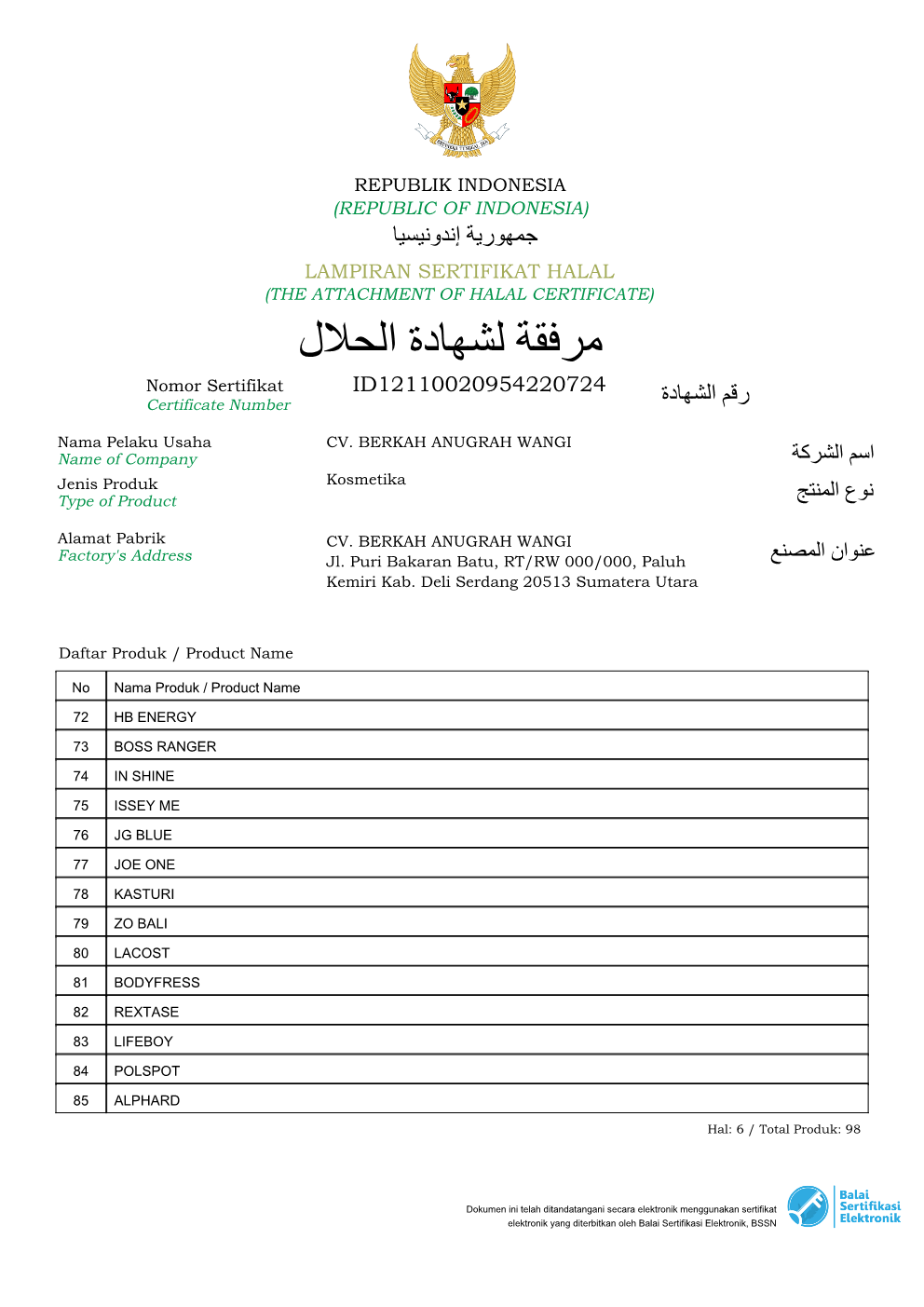 Sertifikat Halal 7
